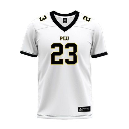 PLU - NCAA Football : Jaiden Paez - White Premium Football Jersey-0