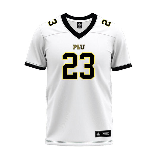PLU - NCAA Football : Jaiden Paez - White Premium Football Jersey-0