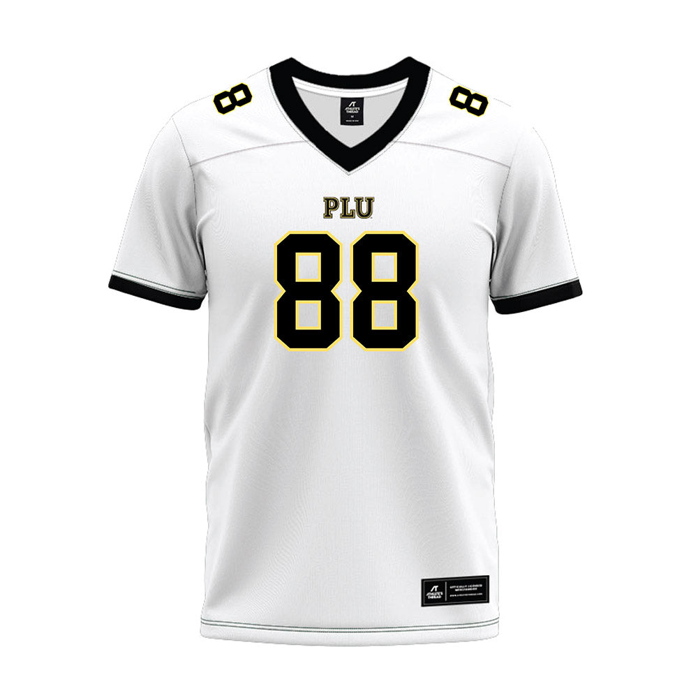 PLU - NCAA Football : Keon Bernett - White Premium Football Jersey-0