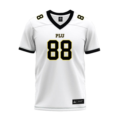 PLU - NCAA Football : Keon Bernett - White Premium Football Jersey-0