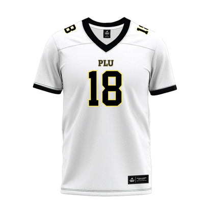 PLU - NCAA Football : Kawika Lopez - White Premium Football Jersey