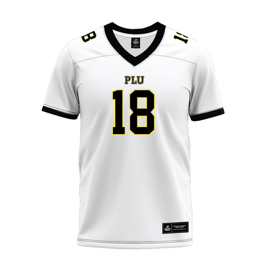 PLU - NCAA Football : Kawika Lopez - White Premium Football Jersey
