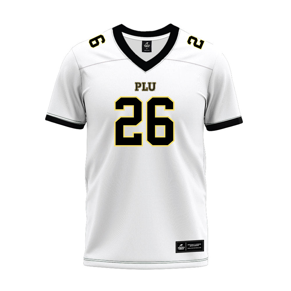 PLU - NCAA Football : Will Frank - White Premium Football Jersey-0