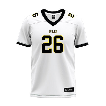 PLU - NCAA Football : Will Frank - White Premium Football Jersey-0