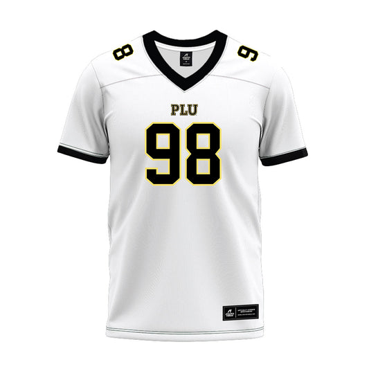 PLU - NCAA Football : Sawyer Ranney - White Premium Football Jersey-0