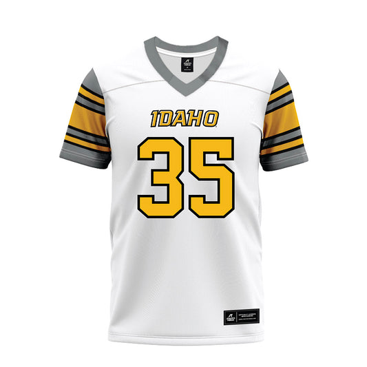 Idaho - NCAA Football : Nathan Tweit - White Premium Football Jersey-0