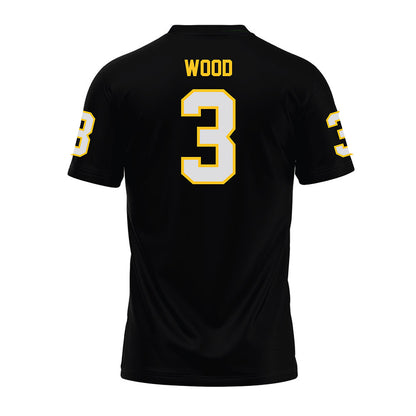 Idaho - NCAA Football : Joshua Wood - Black Premium Football Jersey-1
