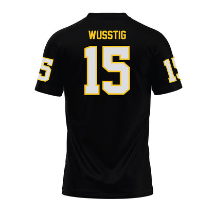 Idaho - NCAA Football : Zach Wusstig - Black Premium Football Jersey-1
