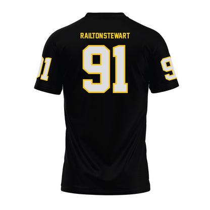 Idaho - NCAA Football : Malakai Railton-Stewart - Black Premium Football Jersey