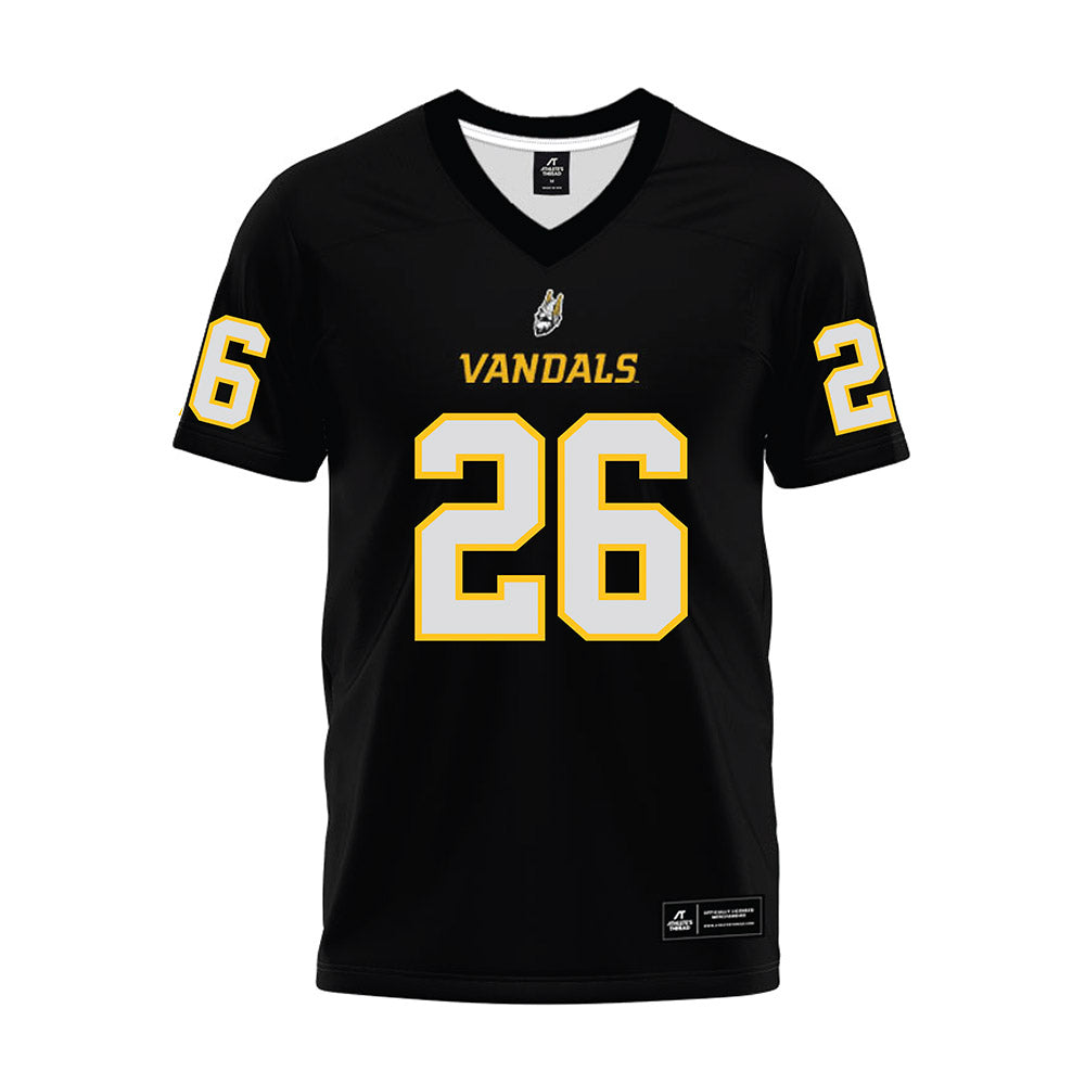 Idaho - NCAA Football : Tsiyown Lowery - Black Premium Football Jersey-0