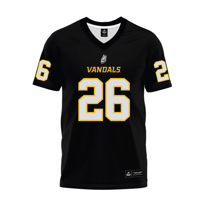 Idaho - NCAA Football : Tsiyown Lowery - Black Premium Football Jersey-0