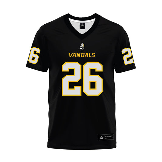 Idaho - NCAA Football : Tsiyown Lowery - Black Premium Football Jersey-0