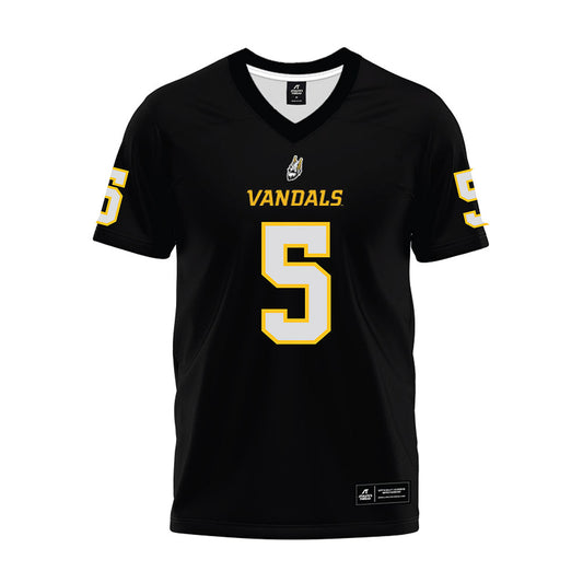 Idaho - NCAA Football : Tsiyown Lowery - Black Premium Football Jersey-0