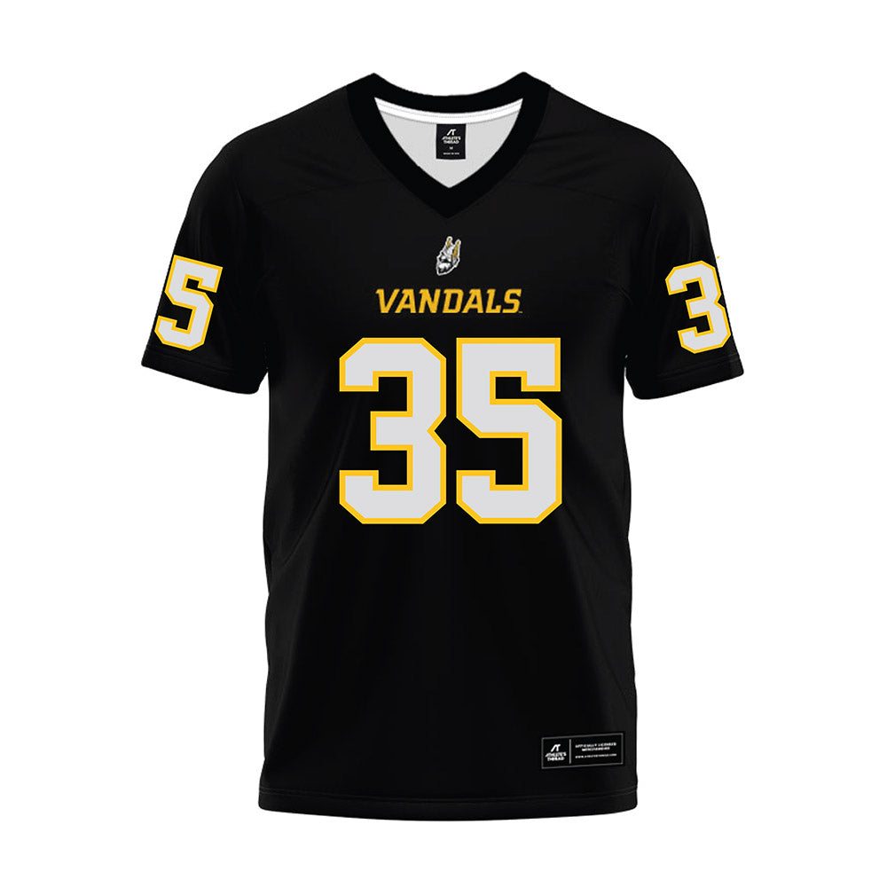 Idaho - NCAA Football : Nathan Tweit - Black Premium Football Jersey-0