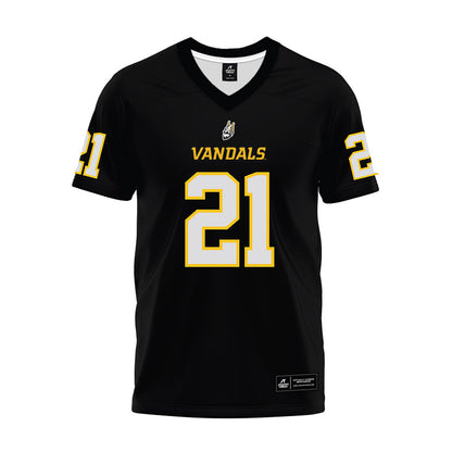 Idaho - NCAA Football : Isiah Bivins - Black Premium Football Jersey-0
