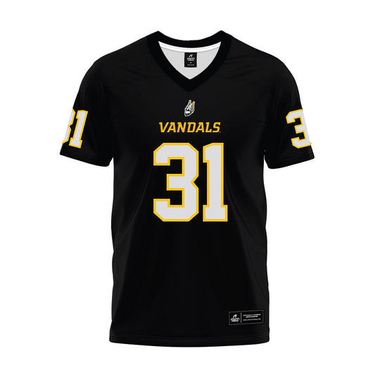 Idaho - NCAA Football : Martin Rhyne - Black Premium Football Jersey-0