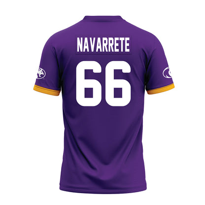 North Alabama - NCAA Football : Julian Navarrete - Purple Premium Football Jersey-1