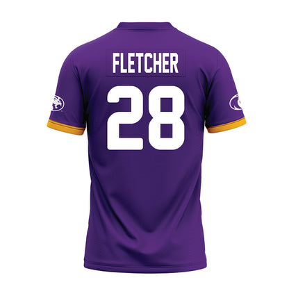 North Alabama - NCAA Football : Jalen Fletcher - Purple Premium Football Jersey-1