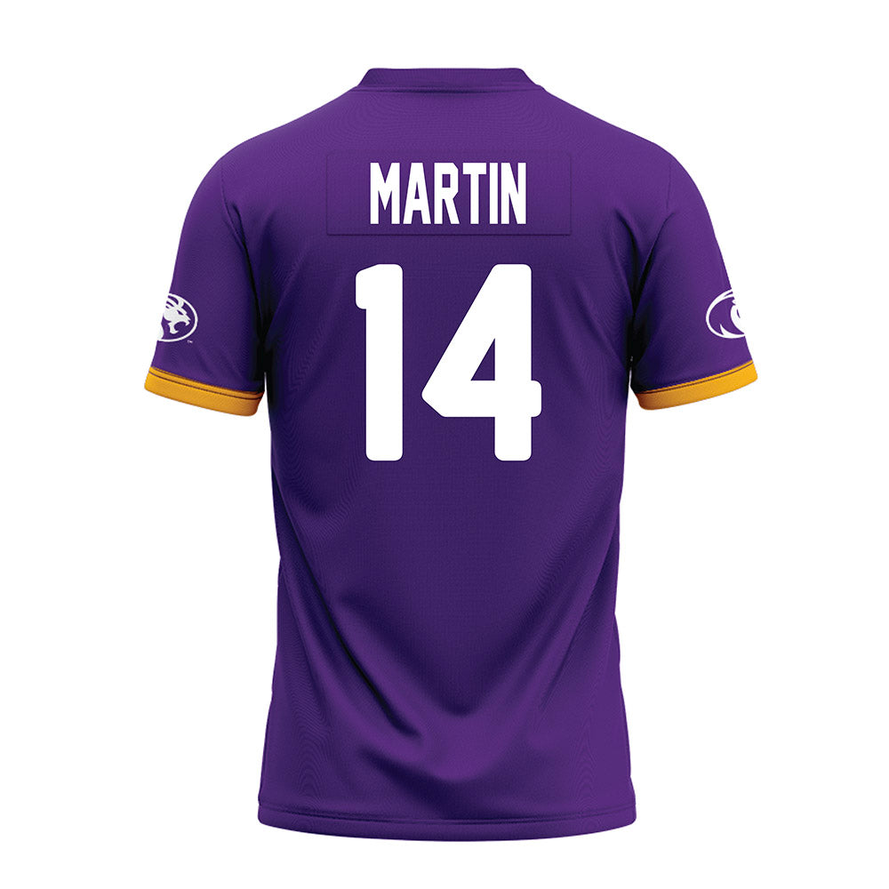 North Alabama - NCAA Football : Tae Martin - Purple Premium Football Jersey-1
