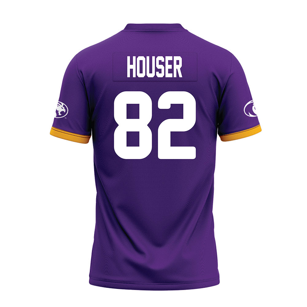 North Alabama - NCAA Football : Clint Houser - Purple Premium Football Jersey-1