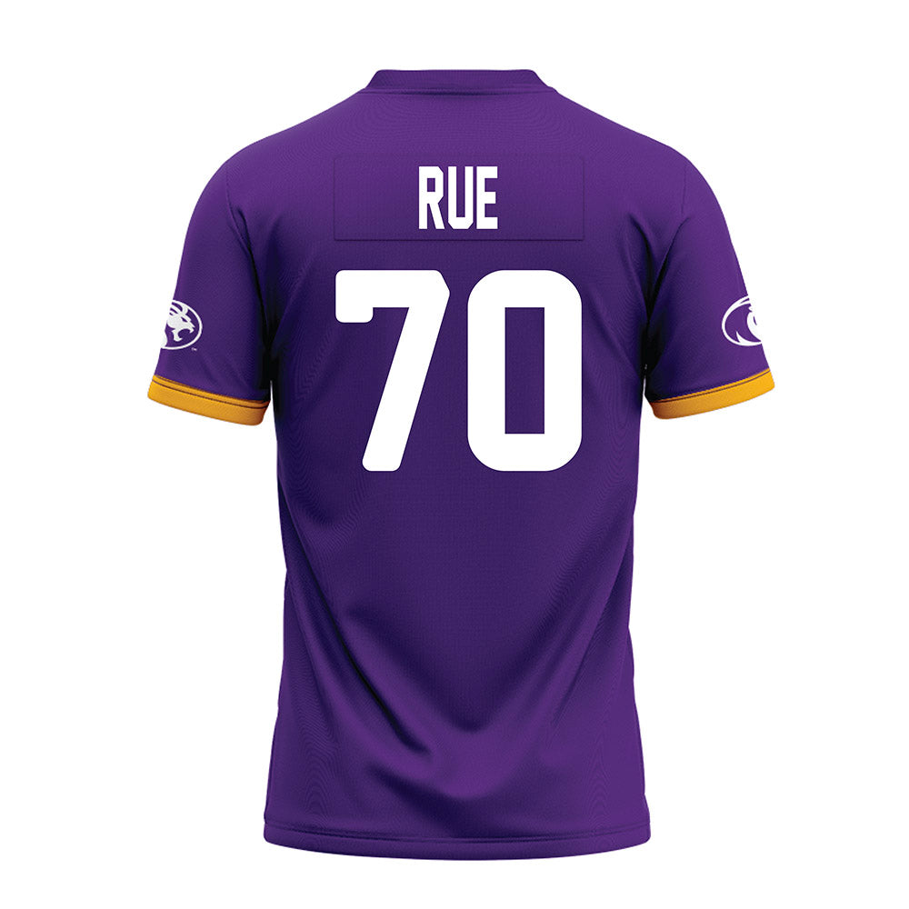 North Alabama - NCAA Football : Isaac Rue - Purple Premium Football Jersey-1