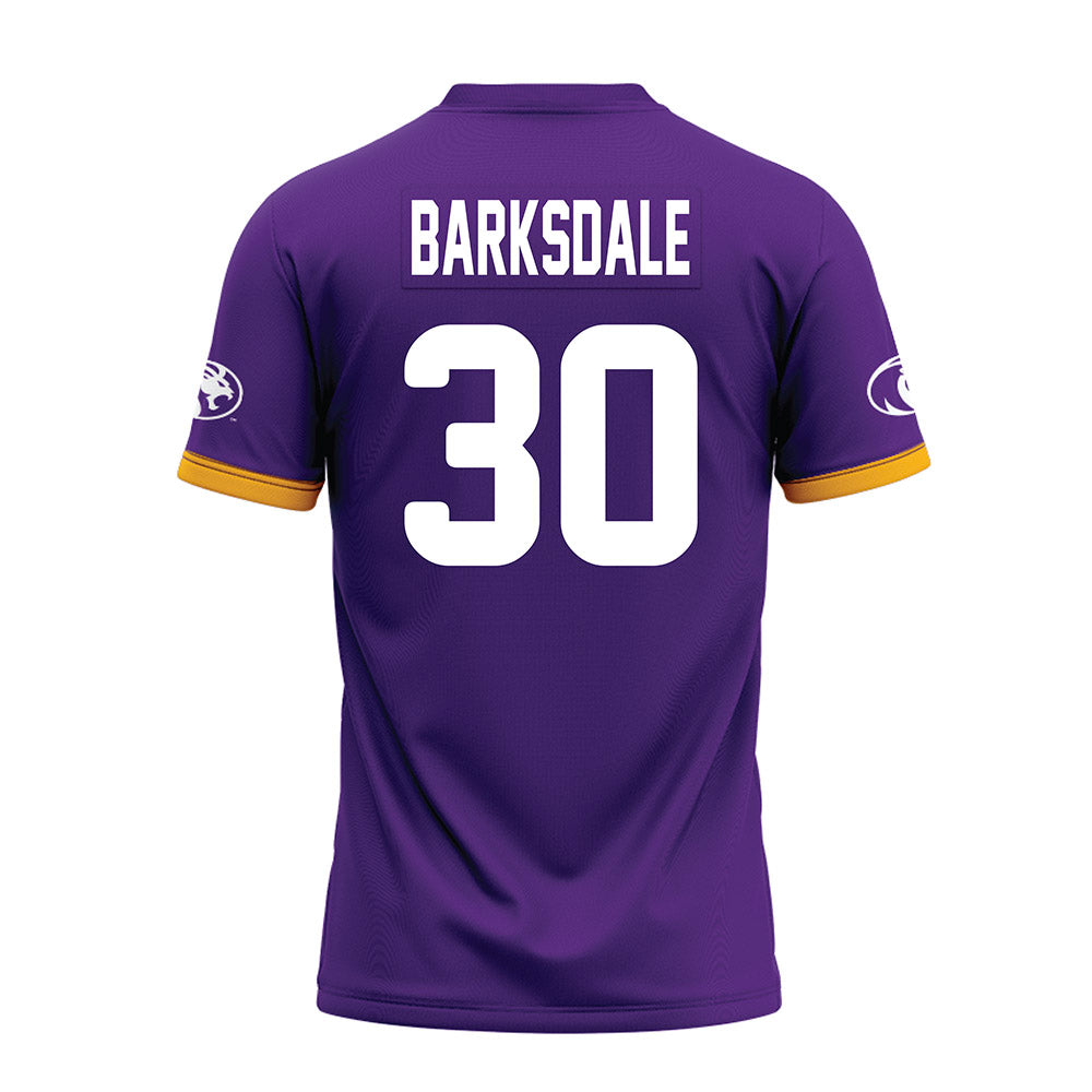 North Alabama - NCAA Football : Michael Barksdale - Purple Premium Football Jersey-1