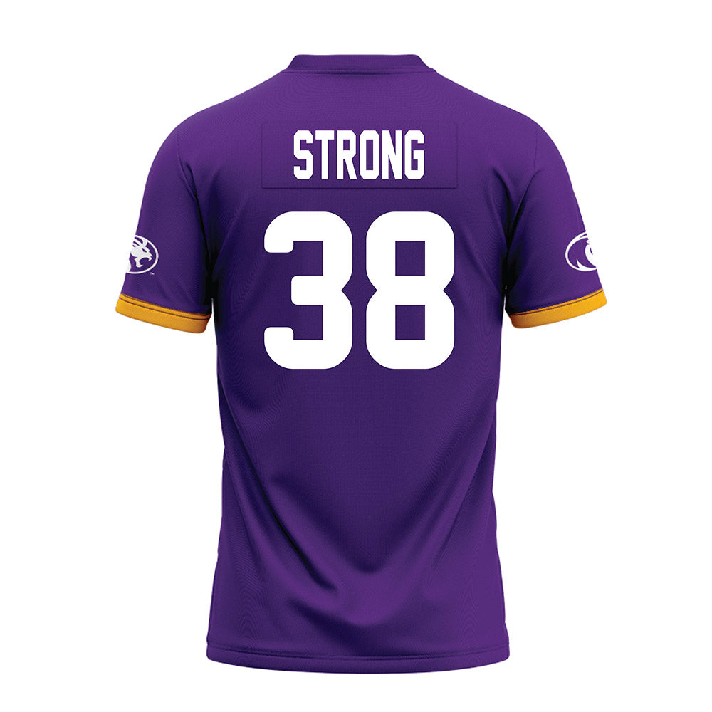 North Alabama - NCAA Football : Nic Strong - Purple Premium Football Jersey-1