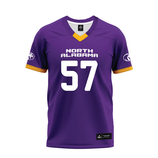 North Alabama - NCAA Football : Fred Vili - Purple Premium Football Jersey-0
