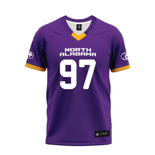 North Alabama - NCAA Football : Trace Allen - Purple Premium Football Jersey-0