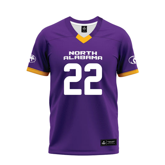 North Alabama - NCAA Football : Leo Glover - Purple Premium Football Jersey-0