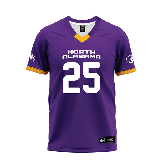 North Alabama - NCAA Football : Logan Thornton - Purple Premium Football Jersey-0
