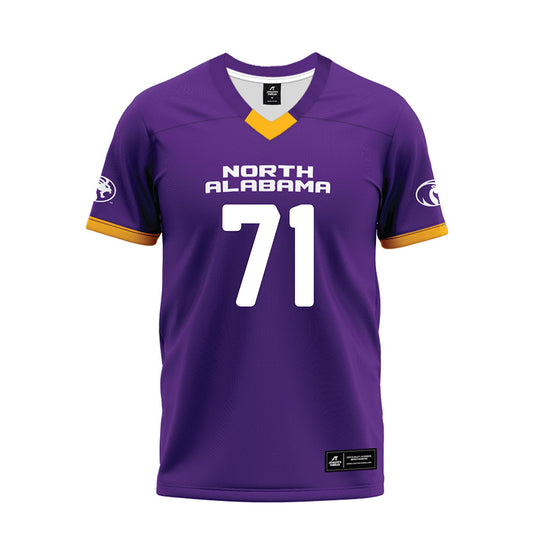 North Alabama - NCAA Football : Noah Bolticoff - Purple Premium Football Jersey-0
