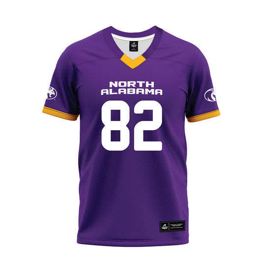 North Alabama - NCAA Football : Clint Houser - Purple Premium Football Jersey-0