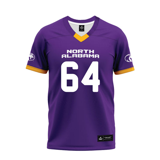 North Alabama - NCAA Football : Dominic Braesch - Purple Premium Football Jersey-0