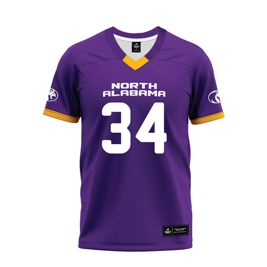 North Alabama - NCAA Football : Anthony Young - Purple Premium Football Jersey-0