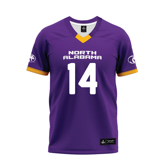 North Alabama - NCAA Football : Tae Martin - Purple Premium Football Jersey-0