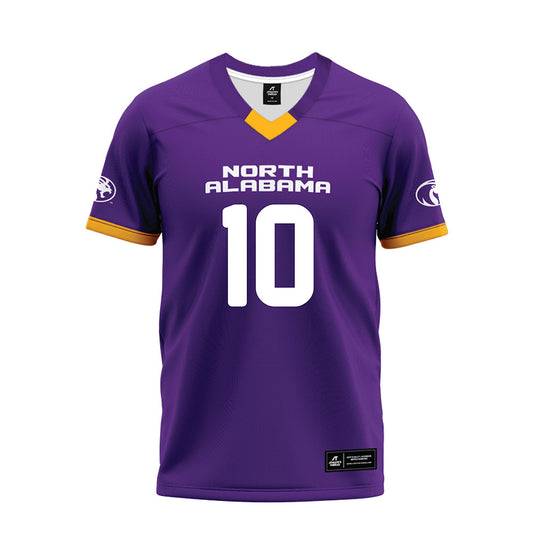 North Alabama - NCAA Football : KJ Fields - Purple Premium Football Jersey-0