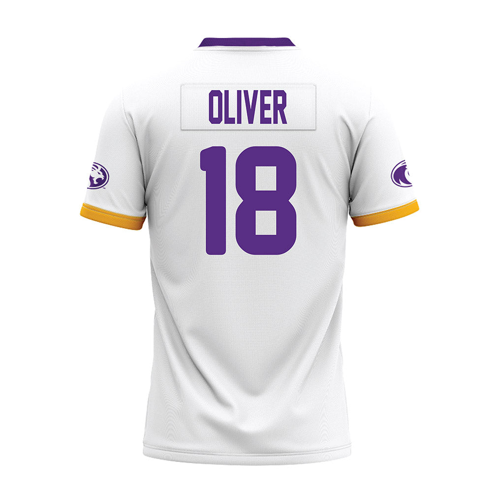 North Alabama - NCAA Football : Brannon Oliver - White Premium Football Jersey-1