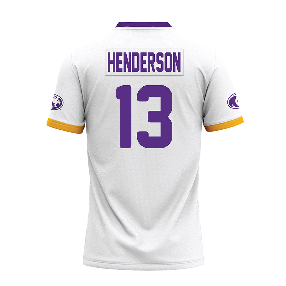 North Alabama - NCAA Football : Magnum Henderson - White Premium Football Jersey-1