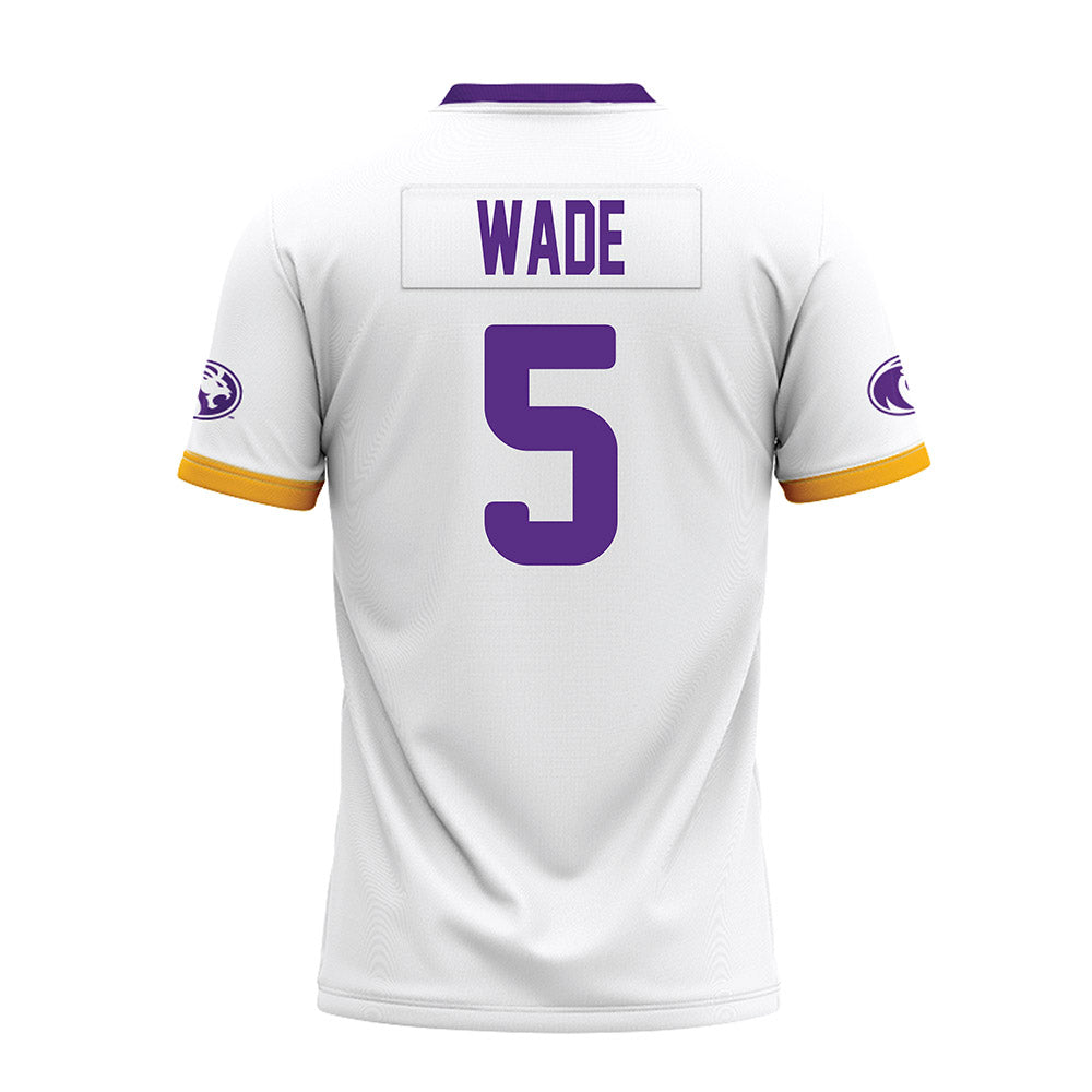 North Alabama - NCAA Football : Destin Wade - White Premium Football Jersey-1