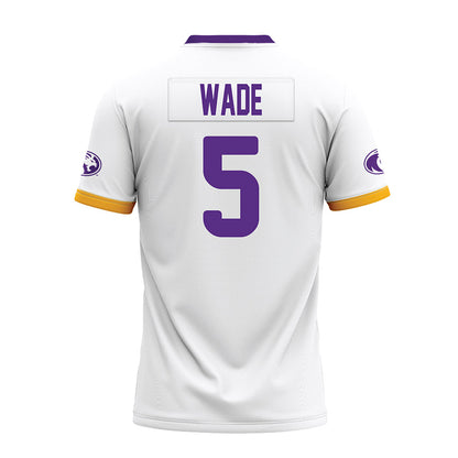 North Alabama - NCAA Football : Destin Wade - White Premium Football Jersey-1