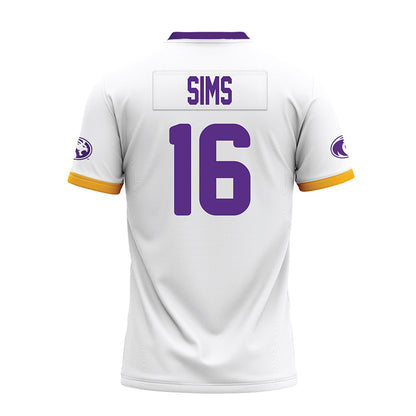 North Alabama - NCAA Football : Raelon Sims - White Premium Football Jersey-1