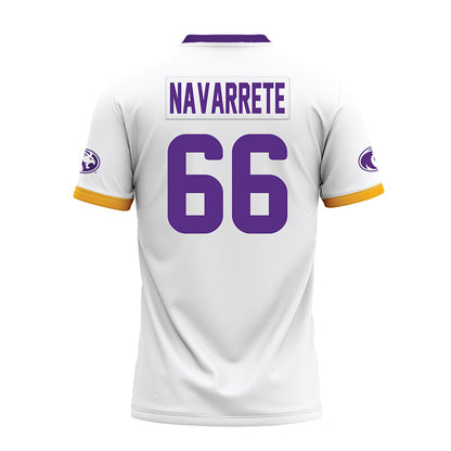North Alabama - NCAA Football : Julian Navarrete - White Premium Football Jersey-1