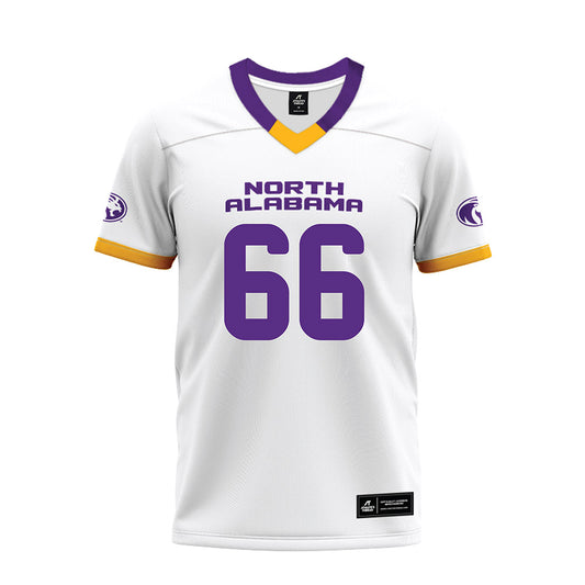 North Alabama - NCAA Football : Julian Navarrete - White Premium Football Jersey-0