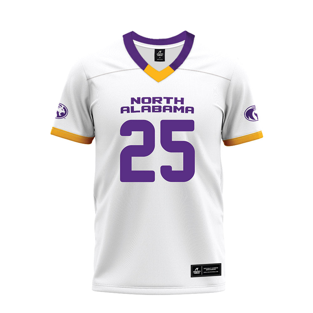 North Alabama - NCAA Football : Logan Thornton - White Premium Football Jersey-0