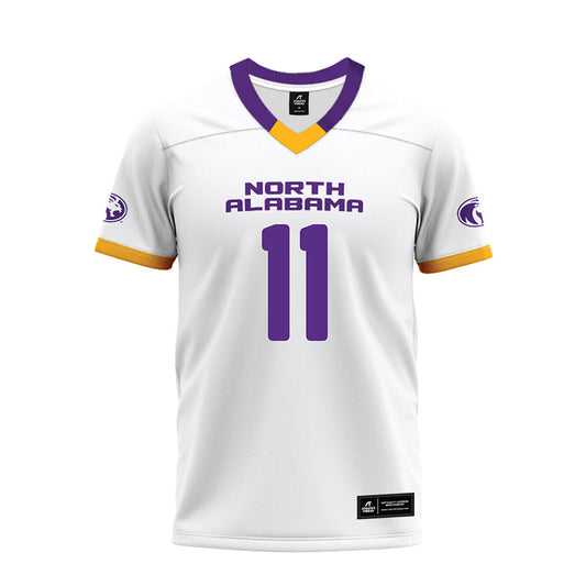 North Alabama - NCAA Football : Jalyn Daniels - White Premium Football Jersey-0