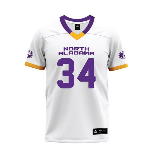 North Alabama - NCAA Football : Anthony Young - White Premium Football Jersey-0