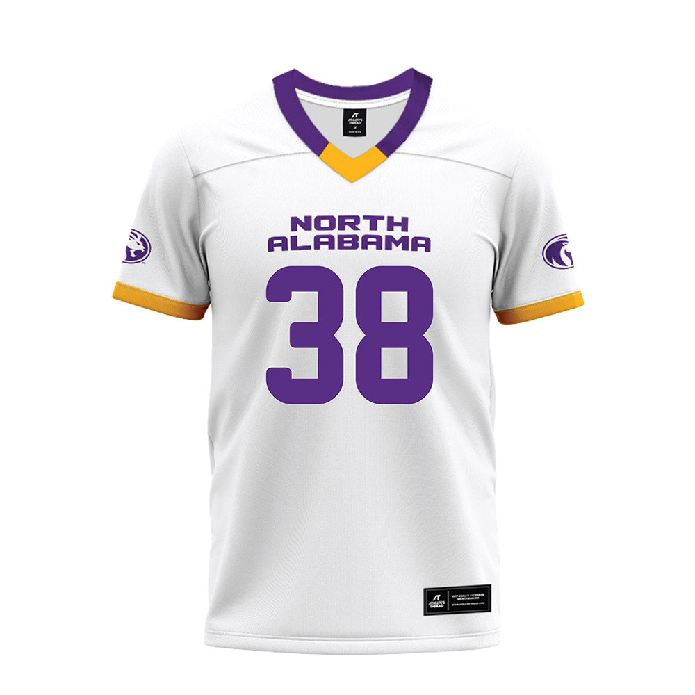 North Alabama - NCAA Football : Nic Strong - White Premium Football Jersey-0