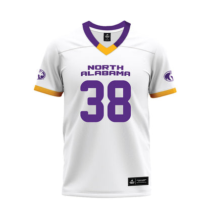 North Alabama - NCAA Football : Nic Strong - White Premium Football Jersey-0
