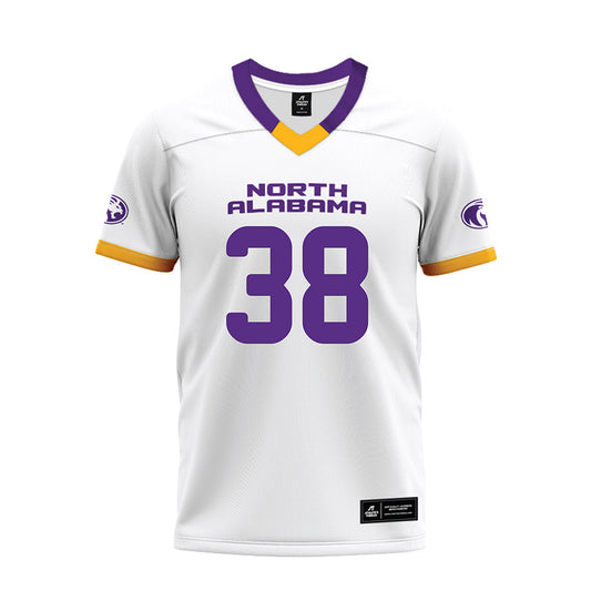 North Alabama - NCAA Football : Nic Strong - White Premium Football Jersey-0